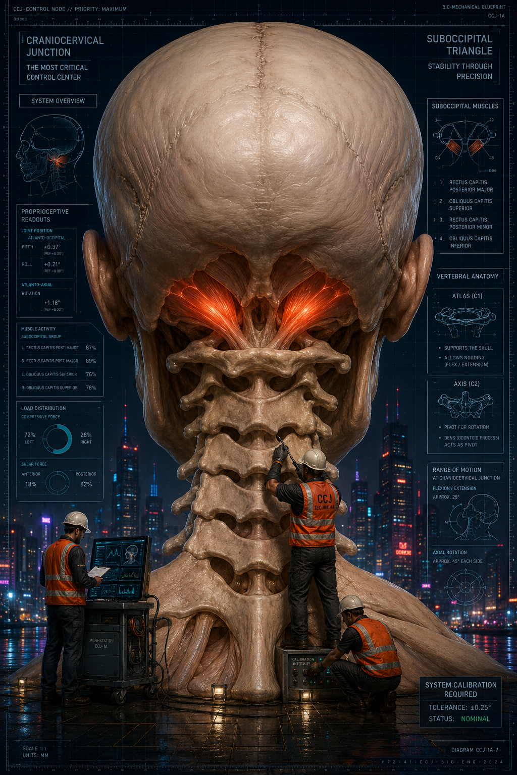 The Supervisor — Suboccipital muscles, Head and Neck District, KnotReset Body City