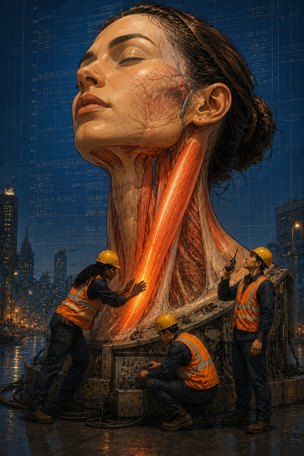 The Sentinel — Sternocleidomastoid muscle, Head and Neck District, KnotReset Body City